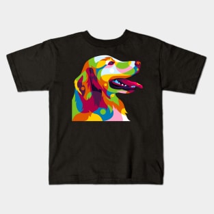 The Colorful Labrador Dog Inside Kids T-Shirt